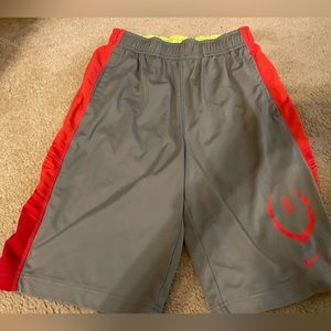 Nike football dri-fit kids large  football theme shorts